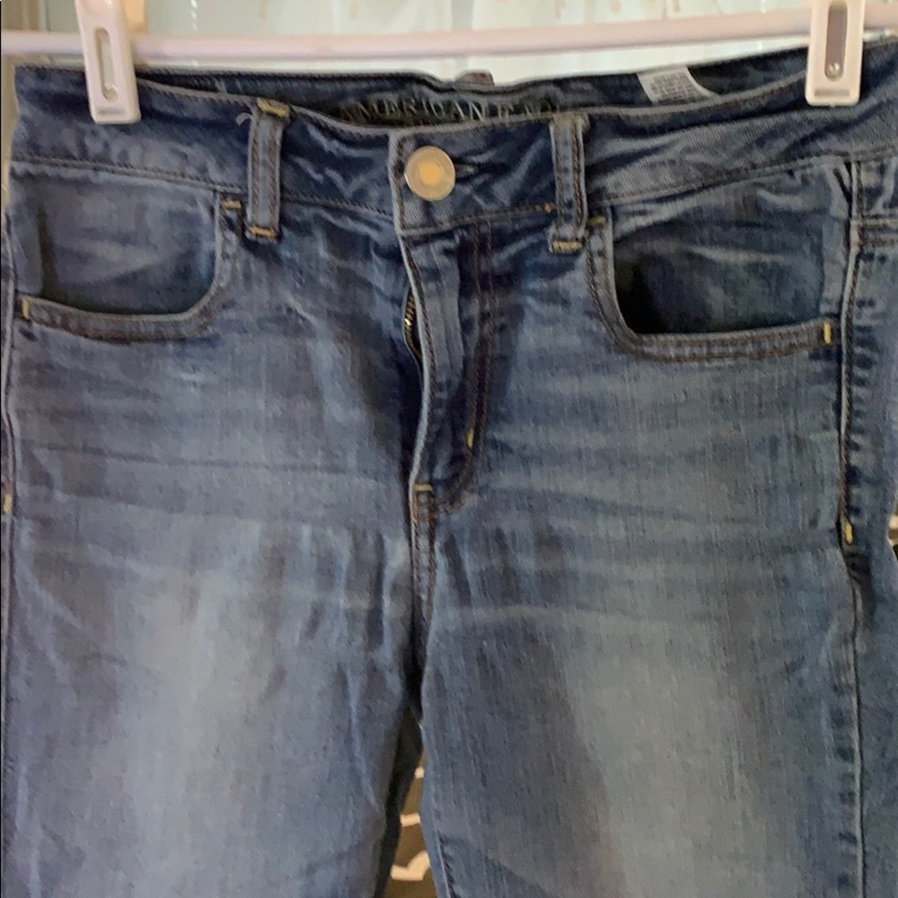 Blue jeans.